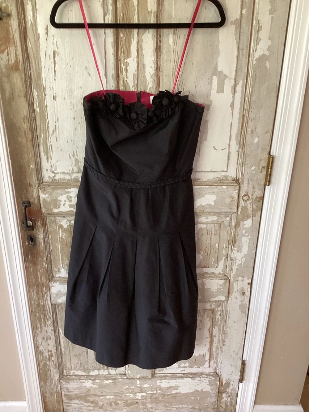Lilly Pulitzer Belinda Rosette Black Strapless Dress - size 6 - Silk Blend - Picture 6 of 11